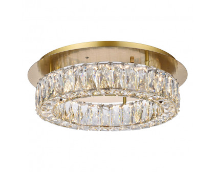 Elegant Monroe Led Flush Mount - Gold, L 18" (3503F18G)