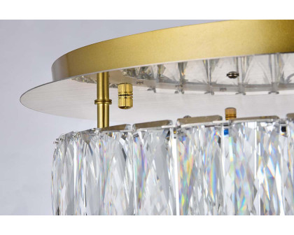 Elegant Monroe Led Flush Mount - Gold, L 18" (3503F18G)