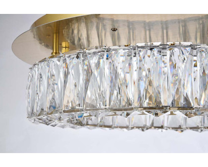 Elegant Monroe Led Flush Mount - Gold, L 18" (3503F18G)