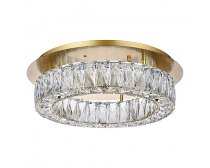 Elegant Monroe Led Flush Mount - Gold, L 18" (3503F18G)