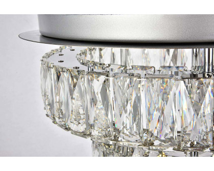 Elegant Monroe Led Flush Mount - Chrome, L 18", 2 Lights (3503F18L2C)