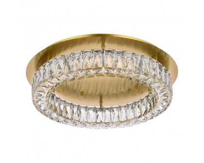 Elegant Monroe Led Flush Mount - Gold, L 22" (3503F22G)