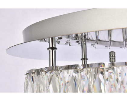 Elegant Monroe Led Flush Mount - Chrome, L 22", 2 Lights (3503F22L2C)