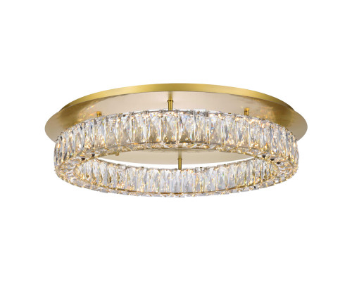 Elegant Monroe Led Flush Mount - Gold, L 26" (3503F26G)