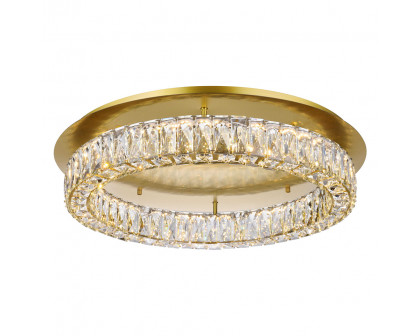 Elegant Monroe Led Flush Mount - Gold, L 26" (3503F26G)