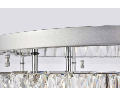 Elegant Monroe Led Flush Mount - Chrome, L 26", 2 Lights (3503F26L2C)