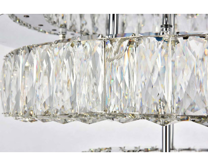 Elegant Monroe Led Flush Mount - Chrome, L 26", 2 Lights (3503F26L2C)