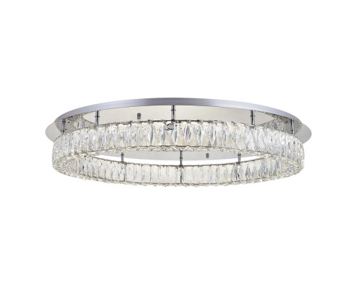 Elegant Monroe Led Flush Mount - Chrome, L 33" (3503F33C)