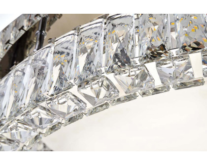 Elegant Monroe Led Flush Mount - Chrome, L 33" (3503F33C)