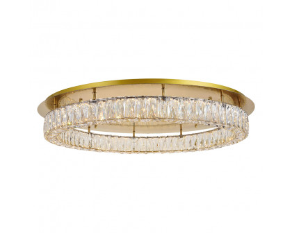 Elegant Monroe Led Flush Mount - Gold, L 33" (3503F33G)