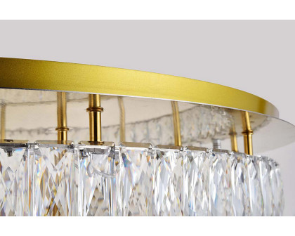 Elegant Monroe Led Flush Mount - Gold, L 33", 2 Lights (3503F33L2G)