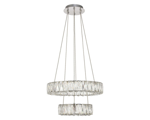 Elegant Monroe 5 Tier Led Chandelier - Chrome, L 17.7" (3503G18C)