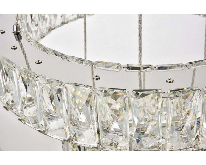 Elegant Monroe 5 Tier Led Chandelier - Chrome, L 17.7" (3503G18C)