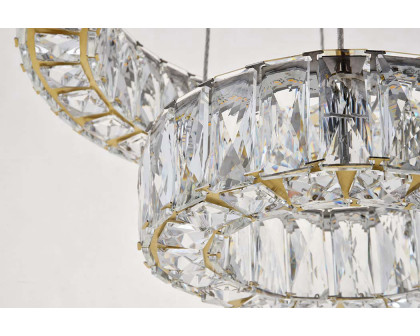 Elegant Monroe 5 Tier Led Chandelier - Gold, L 17.7" (3503G18G)