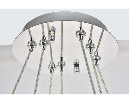 Elegant Monroe 5 Tier Led Chandelier - Chrome, L 23.6" (3503G24C)