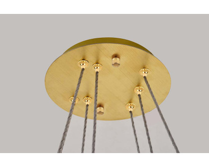 Elegant Monroe 5 Tier Led Chandelier - Gold, L 23.6" (3503G24G)