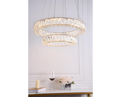 Elegant Monroe 5 Tier Led Chandelier - Gold, L 23.6" (3503G24G)