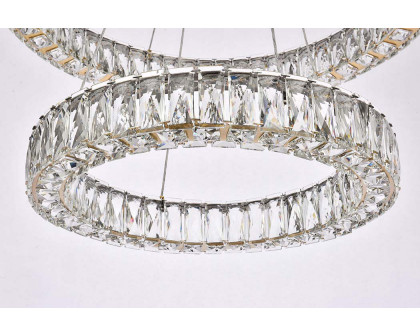 Elegant Monroe 5 Tier Led Chandelier - Gold, L 28" (3503G28G)