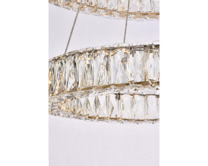 Elegant Monroe 5 Tier Led Chandelier - Gold, L 28" (3503G28G)