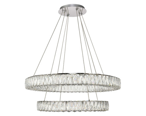 Elegant Monroe 5 Tier Led Chandelier - Chrome, L 31.5" (3503G32C)