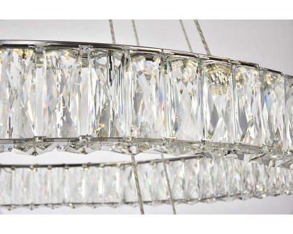 Elegant Monroe 5 Tier Led Chandelier - Chrome, L 31.5" (3503G32C)