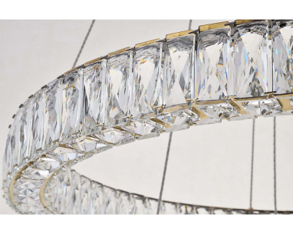 Elegant Monroe 5 Tier Led Chandelier - Gold, L 31.5" (3503G32G)