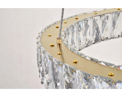 Elegant Monroe 5 Tier Led Chandelier - Gold, L 31.5" (3503G32G)