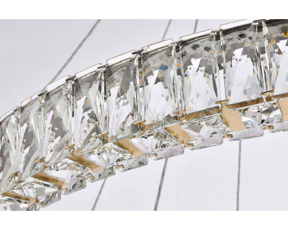 Elegant Monroe 5 Tier Led Chandelier - Gold, L 36" (3503G36G)