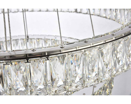 Elegant Monroe 5 Tier Led Chandelier - Chrome, L 31.5" (3503G3LC)