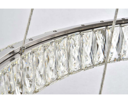 Elegant Monroe 5 Tier Led Chandelier - Chrome, L 31.5" (3503G3LC)