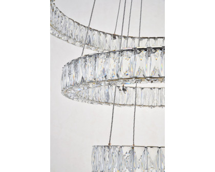 Elegant Monroe 5 Tier Led Chandelier - Gold, L 31.5" (3503G3LG)