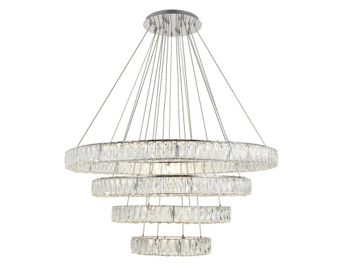 Elegant Monroe 5 Tier Led Chandelier - Chrome, L 41" (3503G41C)