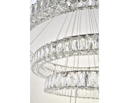 Elegant Monroe 5 Tier Led Chandelier - Chrome, L 41" (3503G41C)