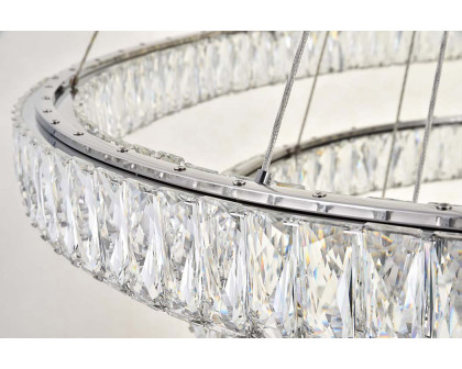 Elegant Monroe 5 Tier Led Chandelier - Chrome, L 41" (3503G41C)