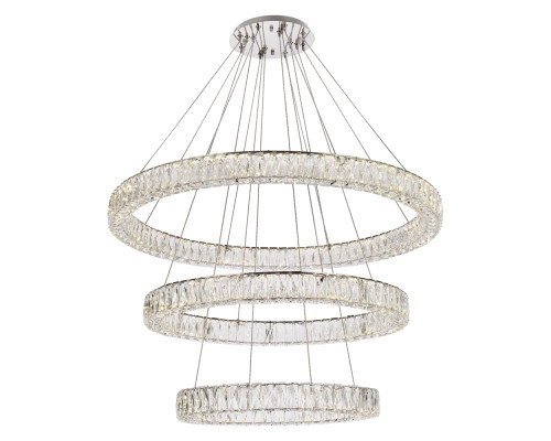 Elegant Monroe 5 Tier Led Chandelier - Chrome, L 41" (3503G41LC)