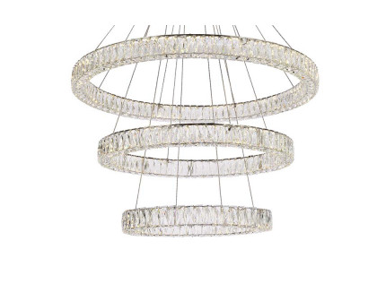 Elegant Monroe 5 Tier Led Chandelier - Chrome, L 41" (3503G41LC)