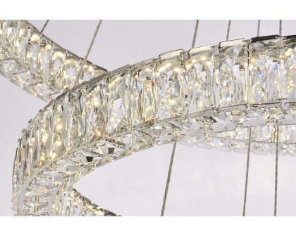 Elegant Monroe 5 Tier Led Chandelier - Chrome, L 41" (3503G41LC)