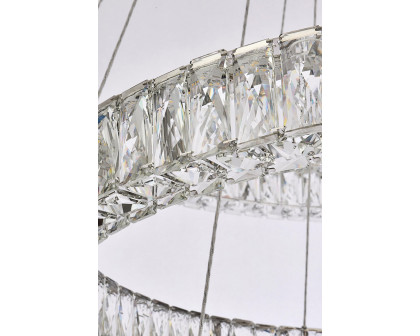 Elegant Monroe 5 Tier Led Chandelier - Chrome, L 41" (3503G41LC)