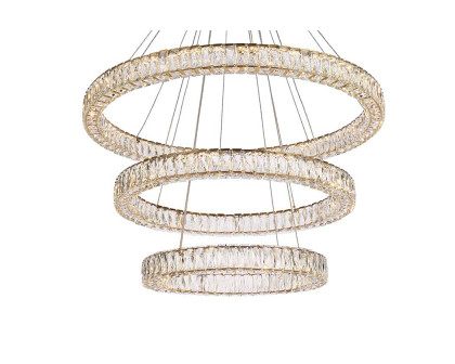 Elegant Monroe 5 Tier Led Chandelier - Gold, L 41" (3503G41LG)