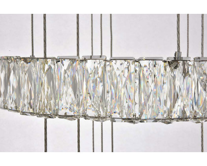 Elegant Monroe 5 Tier Led Chandelier - Chrome, L 25.6" (3503G5LC)