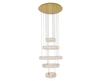 Elegant - Monroe 5 Tier Led Chandelier