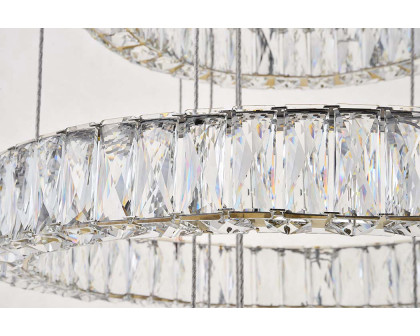 Elegant Monroe 5 Tier Led Chandelier - Gold, L 25.6" (3503G5LG)