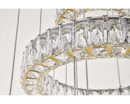 Elegant Monroe 5 Tier Led Chandelier - Gold, L 25.6" (3503G5LG)