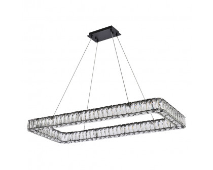 Elegant Pendant Light - Black, L 42" (3504D42L1BK)