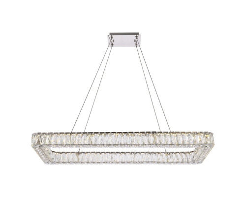 Elegant Pendant Light - Chrome, L 42" (3504D42L1C)