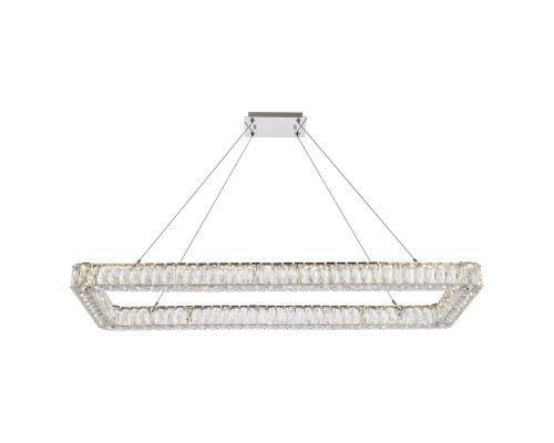 Elegant Pendant Light - Chrome, L 50" (3504D50L1C)