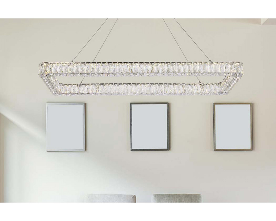 Elegant Pendant Light - Chrome, L 50" (3504D50L1C)