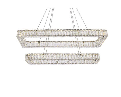 Elegant Pendant Light - Chrome, L 42", 2 Lights (3504G42L2C)