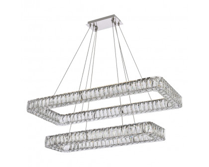 Elegant Pendant Light - Chrome, L 42", 2 Lights (3504G42L2C)