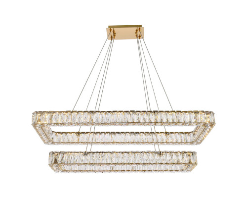 Elegant Pendant Light - Gold, L 42", 2 Lights (3504G42L2G)